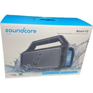 Anker Soundcore Boom 2 Bluetooth Speaker 80W Waterproof Black A3138 Open-box